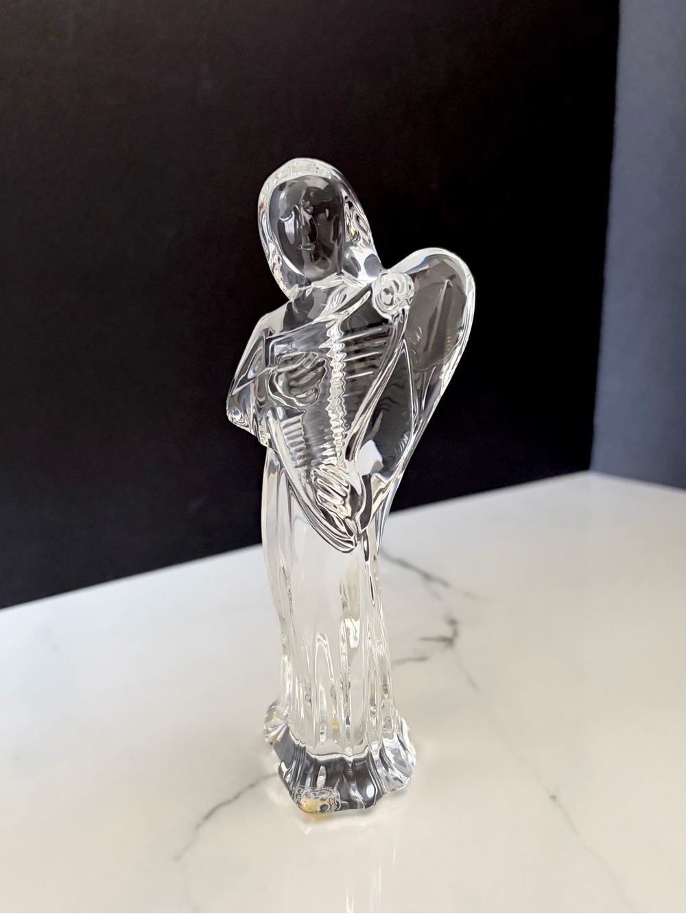 Angel with Harp Nativity Figurine by Baccarat